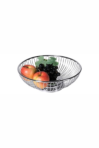 [CTO-2074/245] Brot -/ Obstkorb Contacto rund aus Edelstahl (25cm, 85mm)