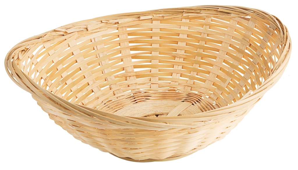 Brotkörbe Contacto oval aus naturhellem Bambus