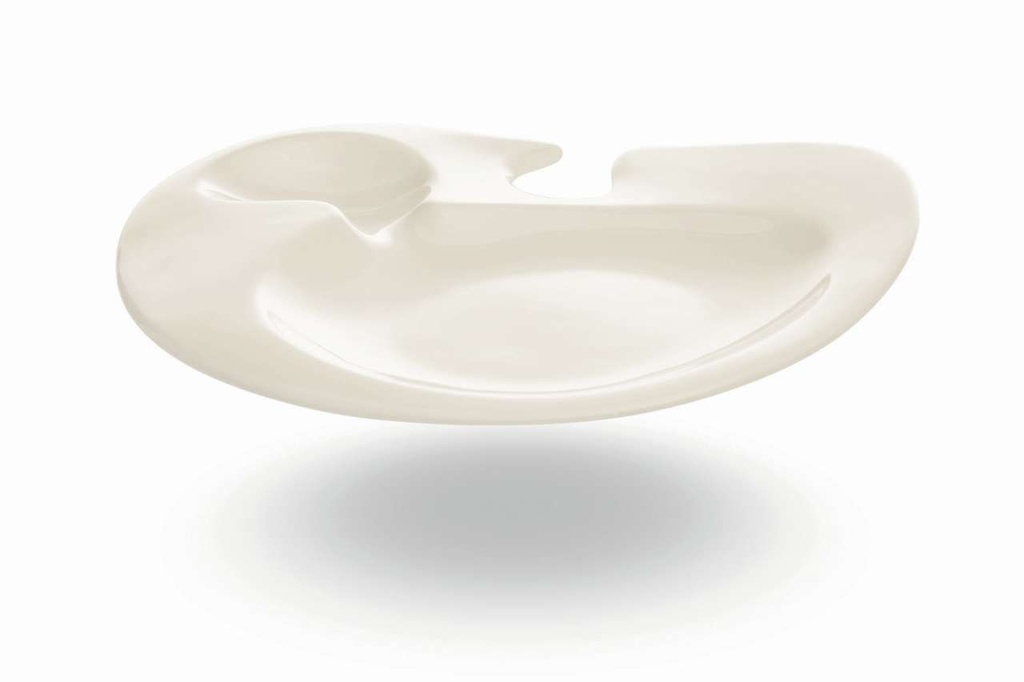 Teller 22,7 x 18,6cm NABUR flach RAK Porzellan