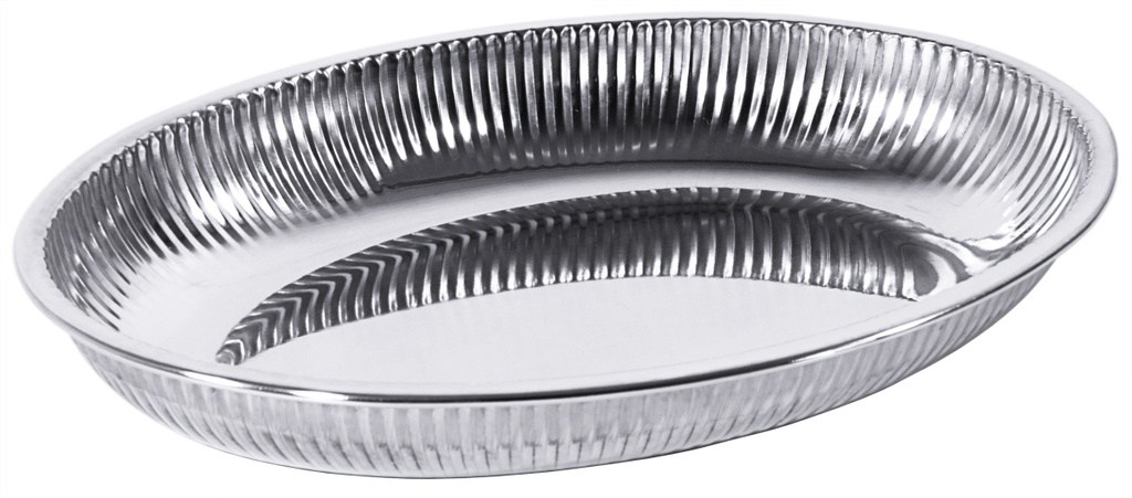 Brotschale Contacto oval aus Edelstahl 