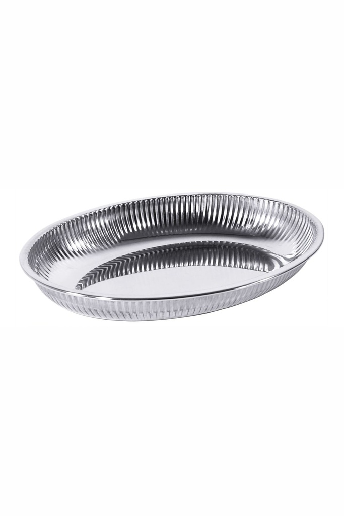 Brotschale Contacto oval aus Edelstahl