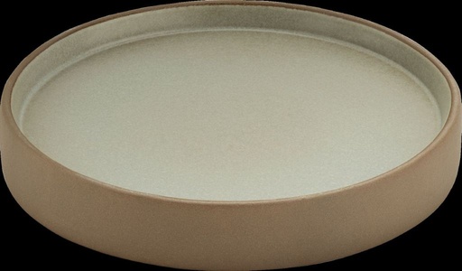 [BAU-7 01 7116 91 1017912] Teller/Untertassen 2IN1, rund (beige/grau, 160mm, 360g)