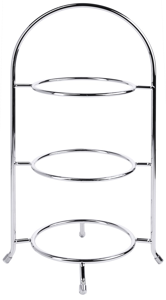 Teller-Etageren verchromt 3-stufig