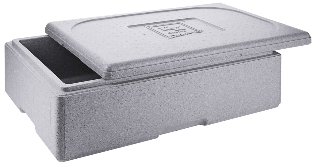Thermobox aus grauem EPS für Gastronorm-Behälter