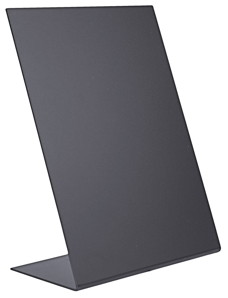 Tischaufsteller 'Kreidetafel' aus schwarzem Acryl
