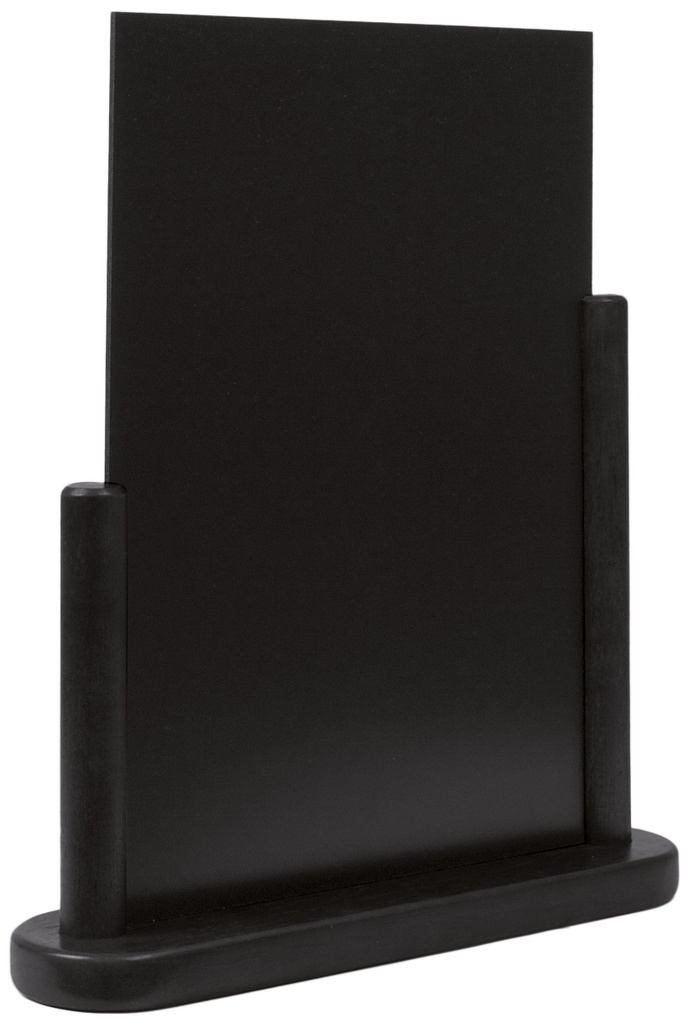 Tischaufsteller Kreidetafeln aus schwarzem Kunststoff