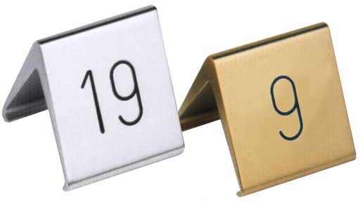 [CTO-1067/520] Tischnummern Contacto mit schwarz ausgelegter Gravur (gold)
