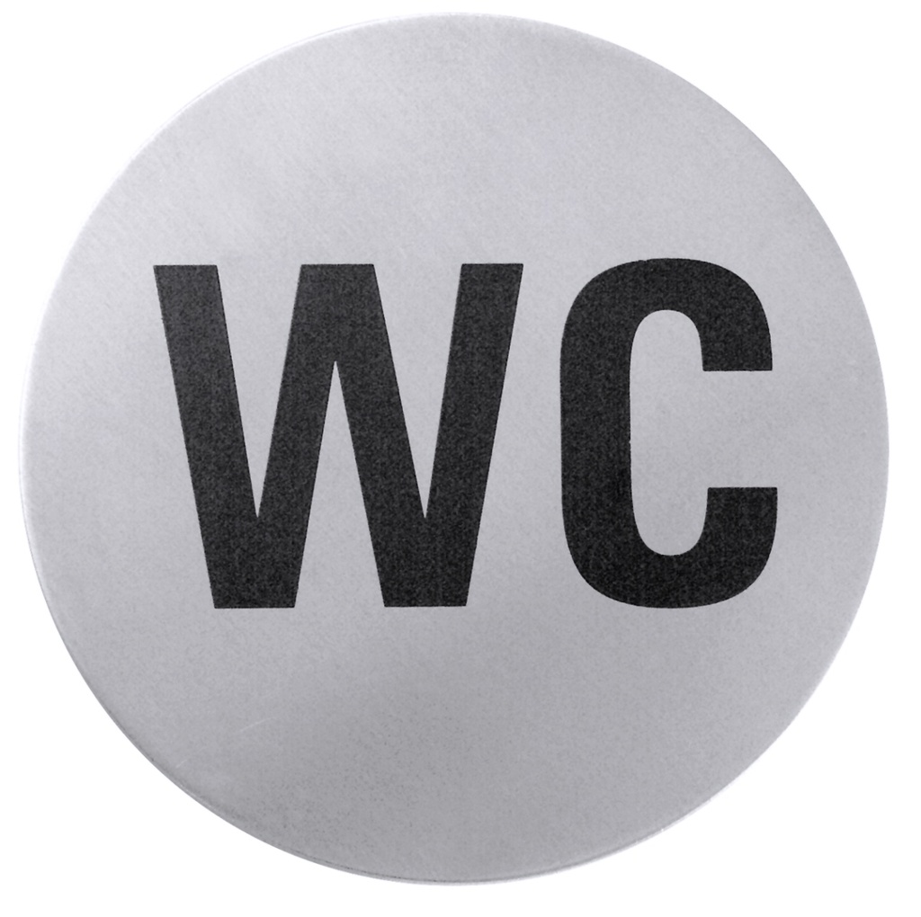 Toiletten-Türsymbole mit selbstklebender Rückseite