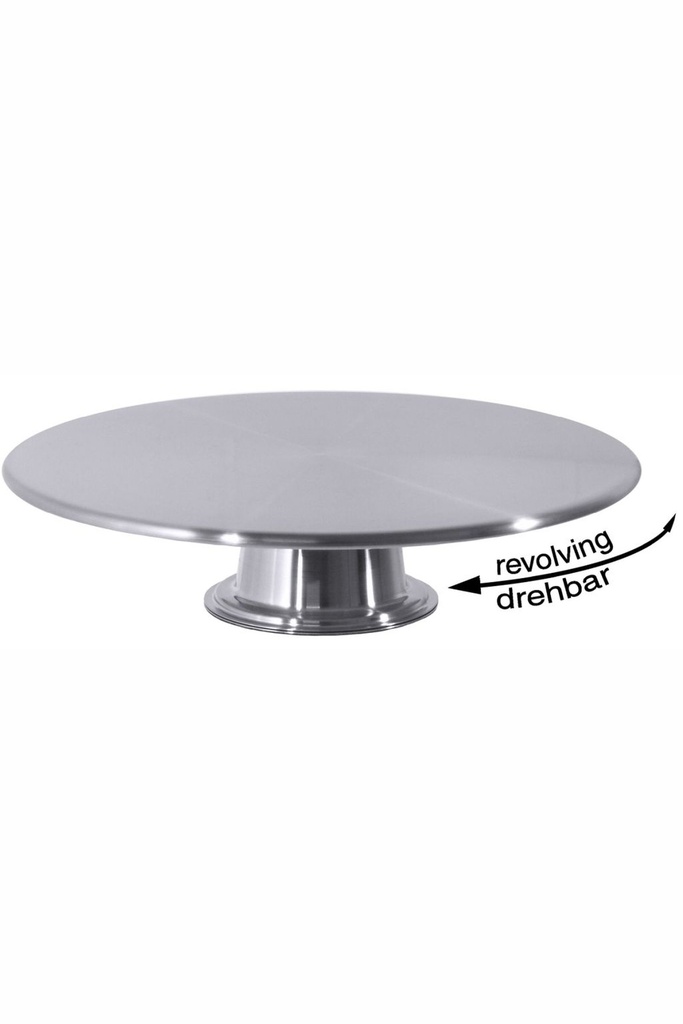 Tortenplatten Contacto drehbar rund aus Edelstahl 
