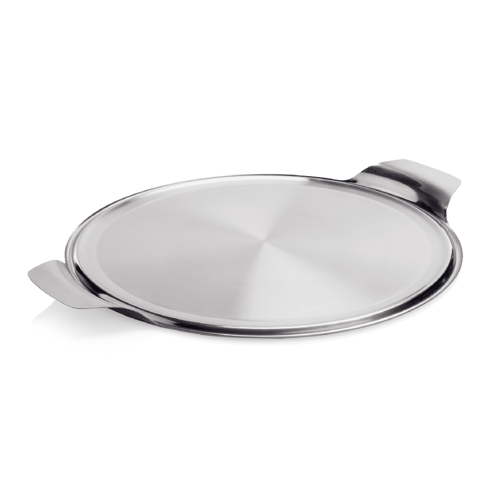 Tortenplatte Ø 30cm rund aus Edelstahl