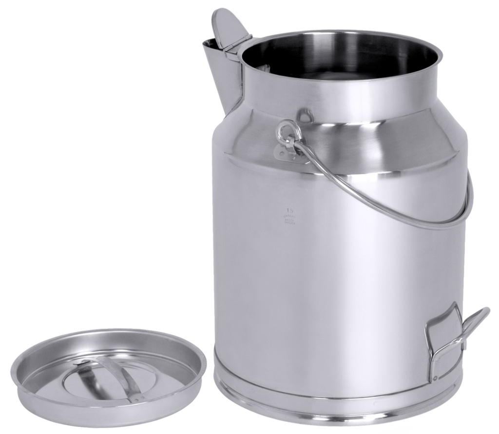 Transportkannen mit Ausgussschnaupe aus Edelstahl 18/10