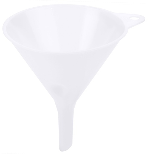 [CTO-5425/140] Trichter Contacto aus weißem hochdichten Polyethylen (13cm, 165mm, 0.55)