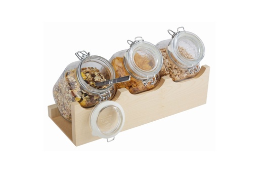 [APS-13965] Buffetständer 'Good Morning' APS (natur, Ahornholz, Kunststoff)
