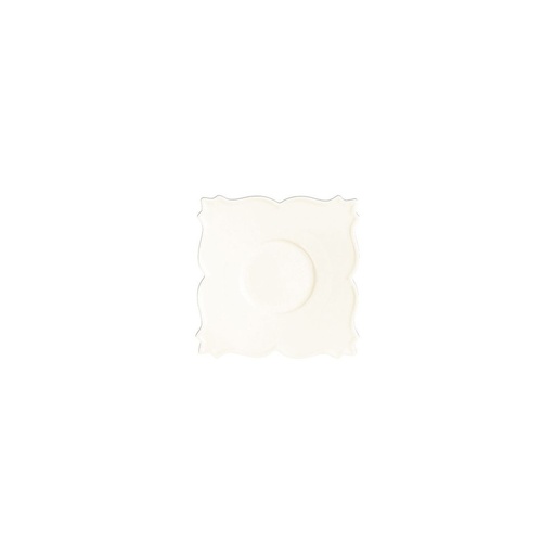 [RAK-GDSA15] Untertassen WHITE GOLD, quadratisch RAK Porzellan (150mm, 150mm, 20mm, 0.264g)