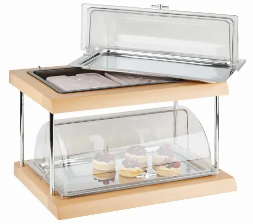 [APS-11541] Vitrine APS 'Doppeldecker', rund