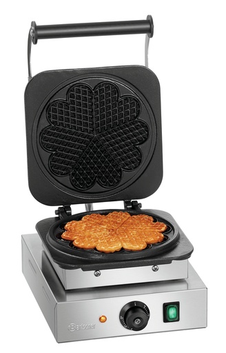 [BAR-370174] Waffeleisen Bartscher (285mm, 220mm, 2.2kW, Herzwaffel, 1)