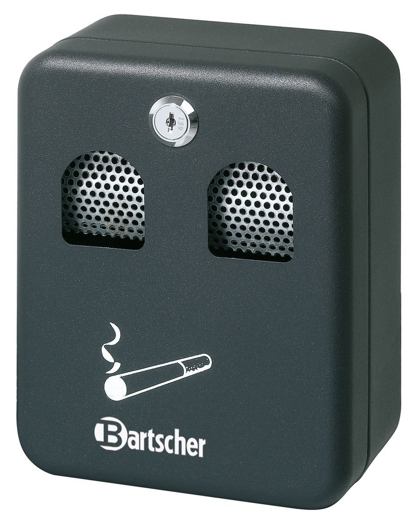 Wandascher Bartscher (schwarz) lackiertes Stahlblech