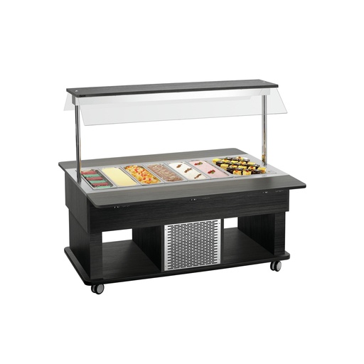[BAR-125540V2] Buffetwagen Kids W4110-150 U / W / A Bartscher (1160mm, 1420mm, anthrazit)