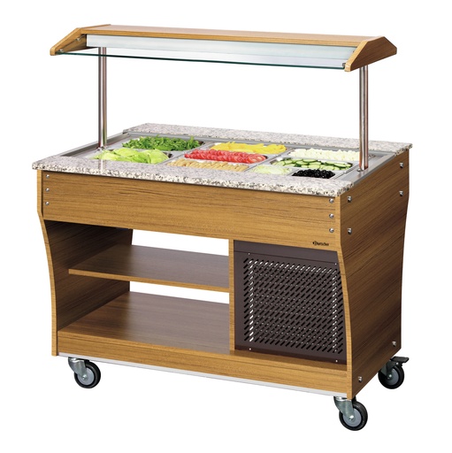 [BAR-125525] Buffetwagen, kalt Bartscher (1170mm, 0.236kW, 3, 1, 3 x 1/1 GN)