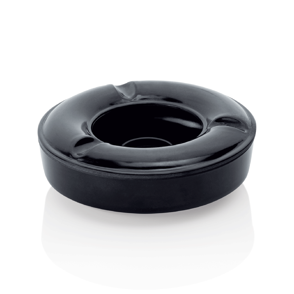 Windaschenbecher WAS Germany Ø 12,5cm (schwarz) aus Melamin
