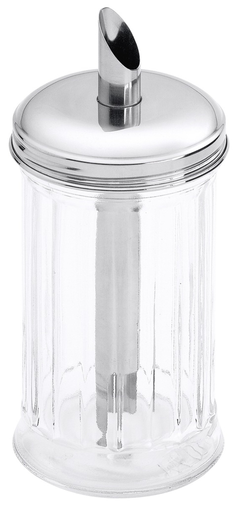 Zuckerdose Contacto 0,3 Liter aus geriffeltem Pressglas