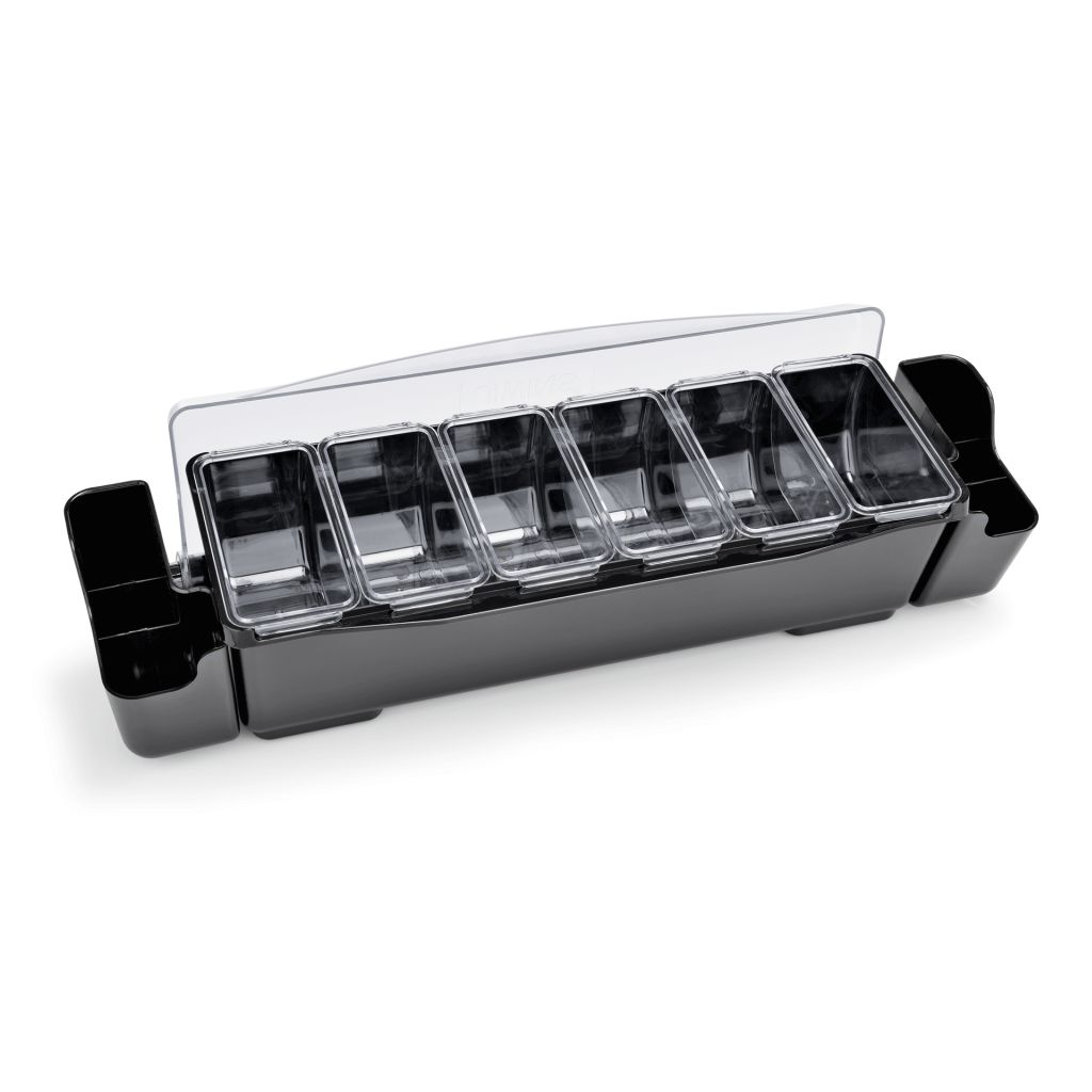 Zutatenbehälter, mit 6 Einsätzen und 2 Kästen