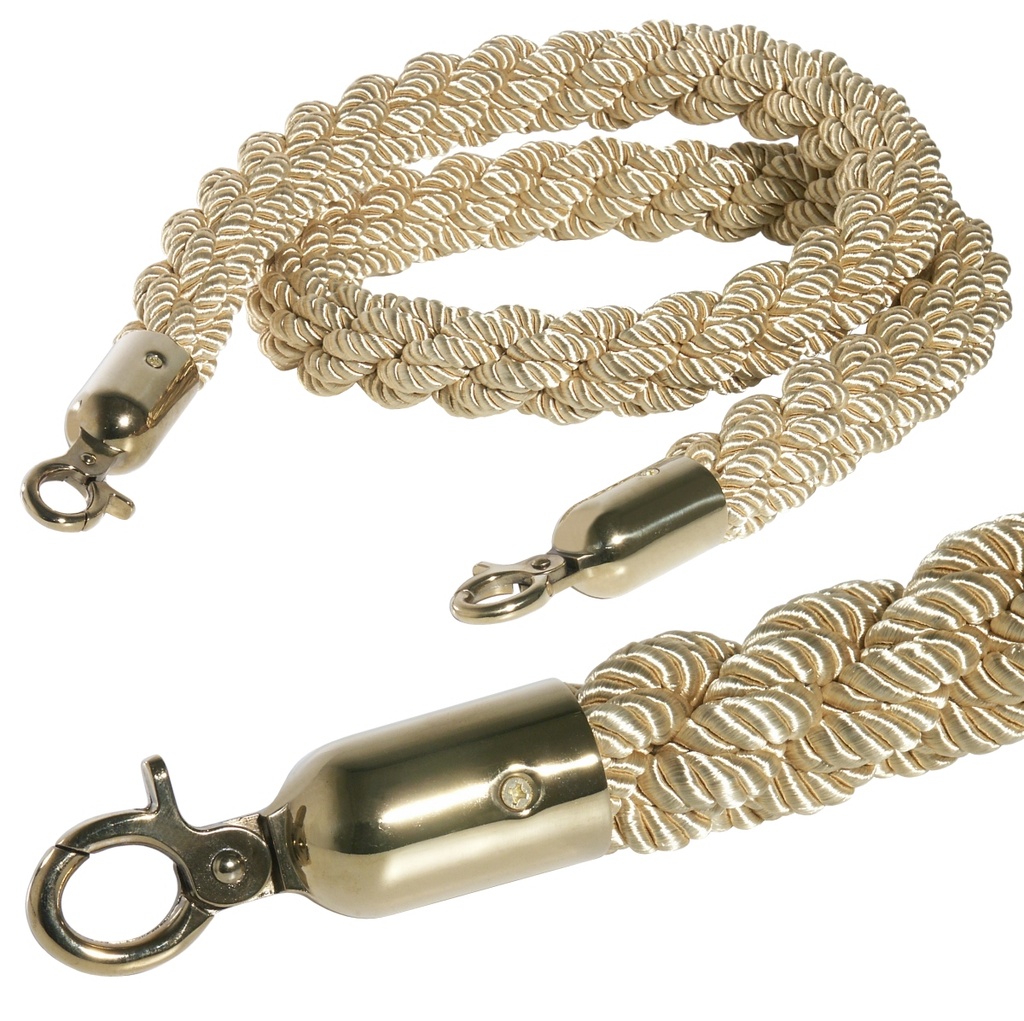 Absperrseil Contacto gold gewunden