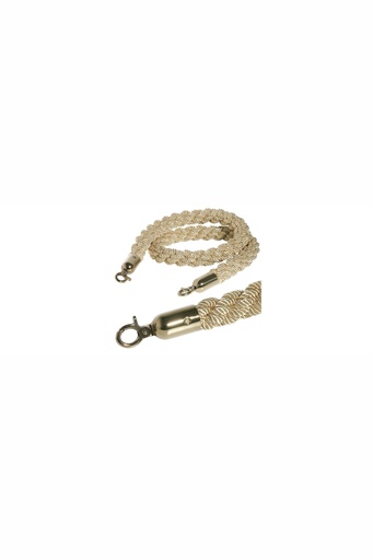 [CTO-1602/757] Absperrseil Contacto 150cm gewunden (gold)