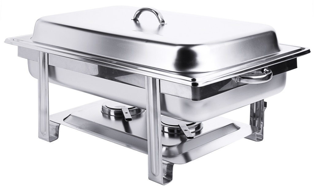 Chafing Dish GN 1/1 aus Edelstahl mit zwei Brennbehältern