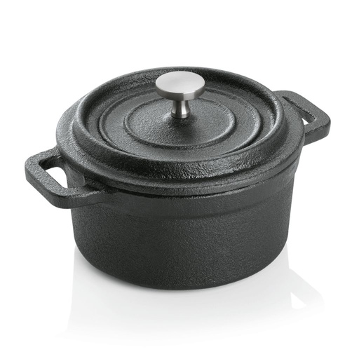 [WAS-3525101] Bratentopf WAS Germany aus Gusseisen Ø 10 cm (schwarz)