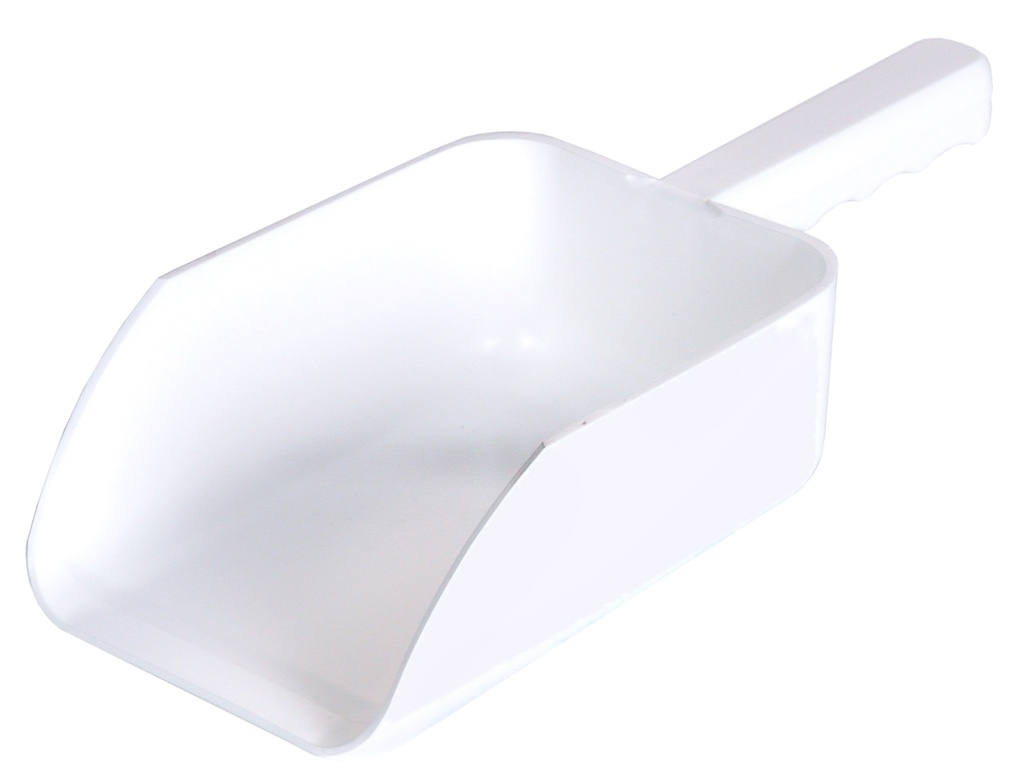 Küchenschaufeln aus weißem Kunststoff