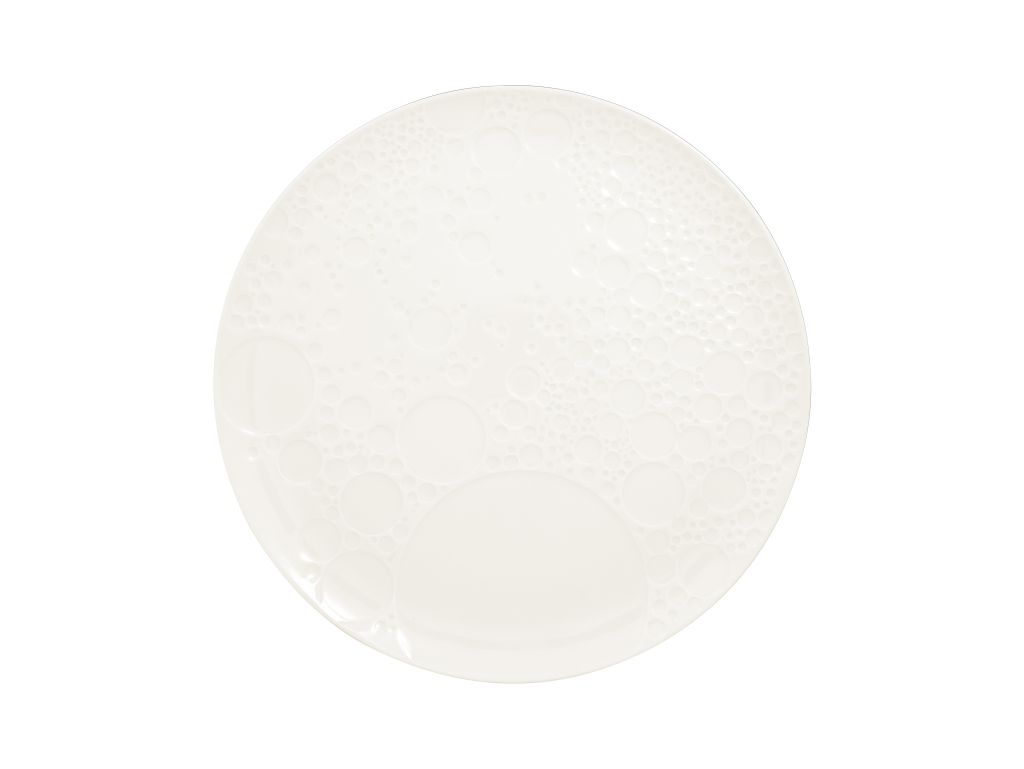 Teller CREATE flach, rund mit Relief RAK Porzellan