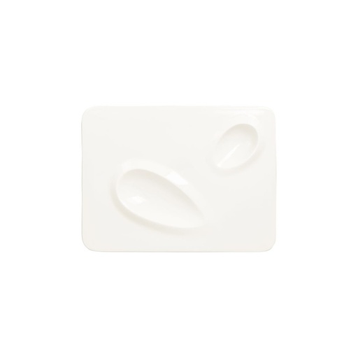 [RAK-CRRP2IN2] Teller CREATE rechteckig, mit 2 ovalen Zonen RAK Porzellan (white)
