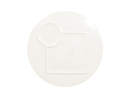 [RAK-CRRP2Z] Teller CREATE rund, mit 2 Zonen RAK Porzellan (white)