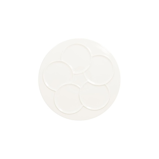 [RAK-CRRP5Z] Teller CREATE rund, mit 5 Zonen RAK Porzellan (white)