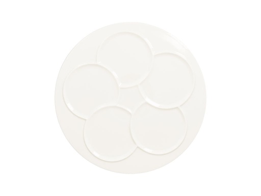 [RAK-CRRP5Z] Teller CREATE rund, mit 5 Zonen RAK Porzellan (white)