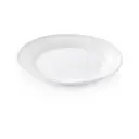 Teller flach mit Randverstärkung aus Porzellan