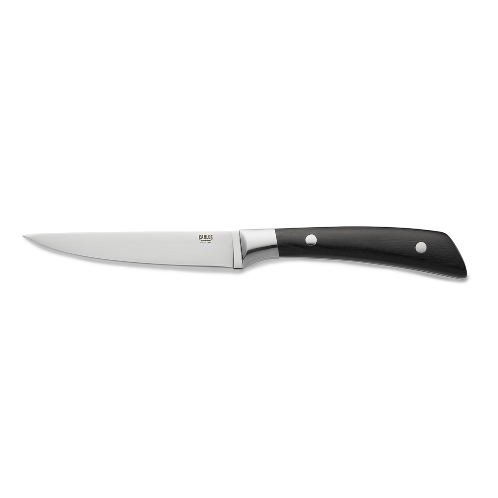 Steakmesser CARLOS WAS Germany mit Rosen -/ Pakkaholzgriff