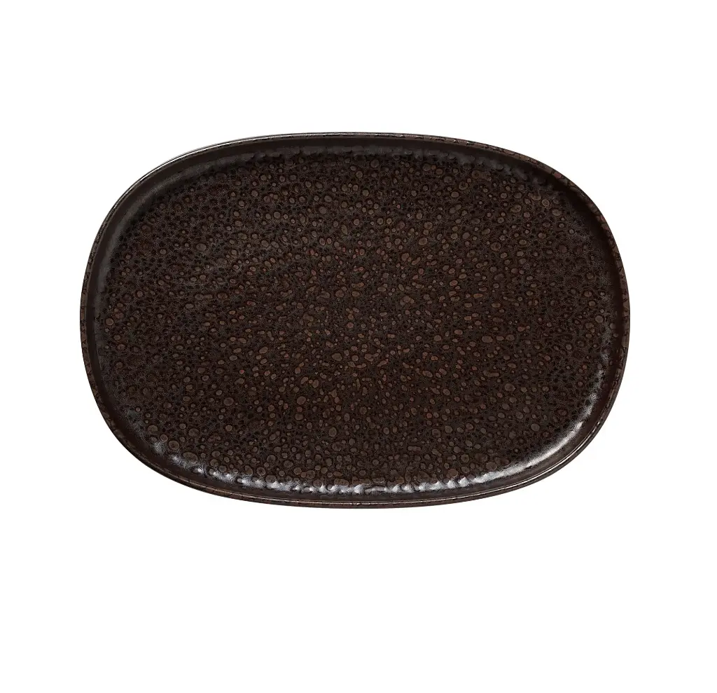 Platte ONE METALLIC BROWN Werner a Schulz 33 x 23cm
