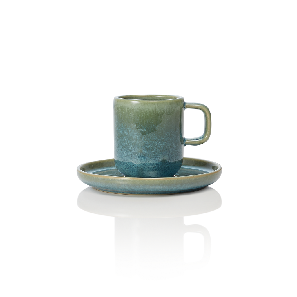 Espresso- mit Untertasse ONE MYRTLE GREEN WAS Germany 90ml