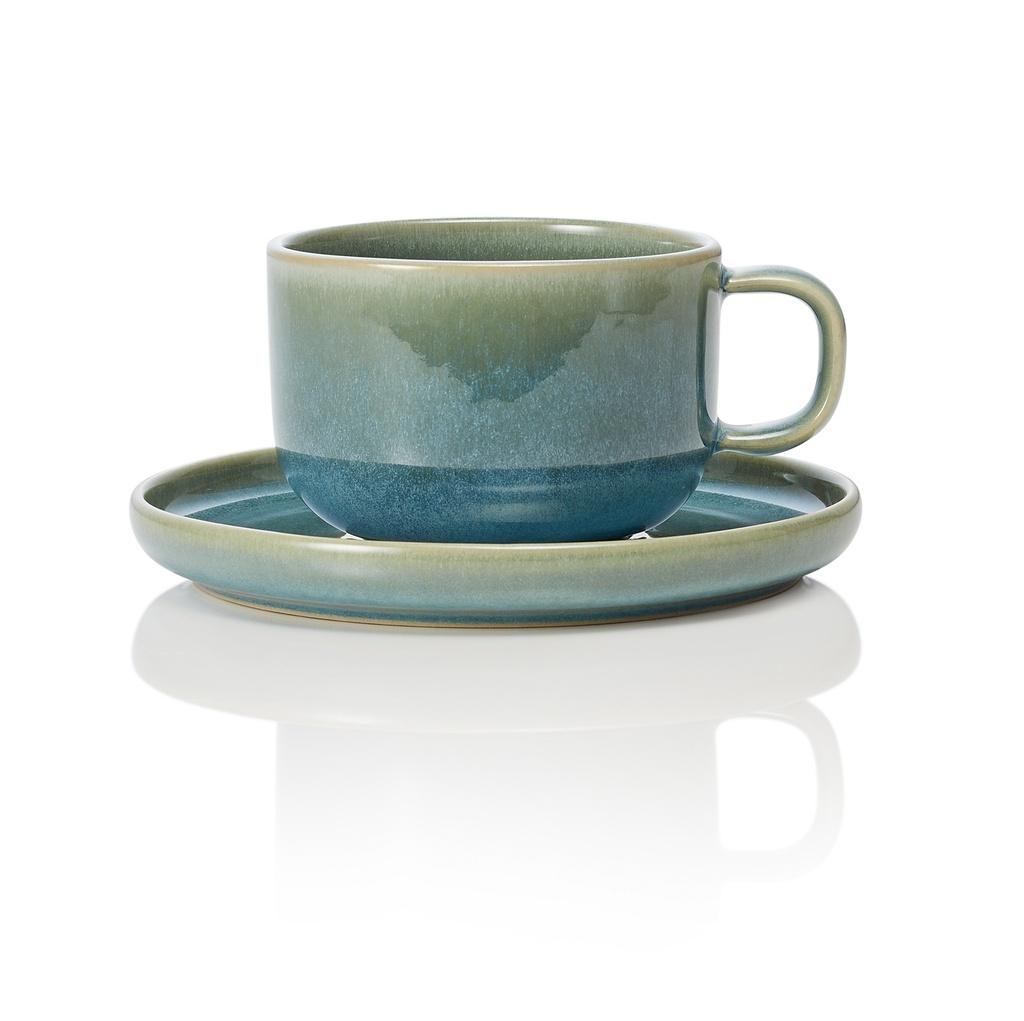 Ober- und Untertasse ONE MYRTLE GREEN WAS Germany 220ml