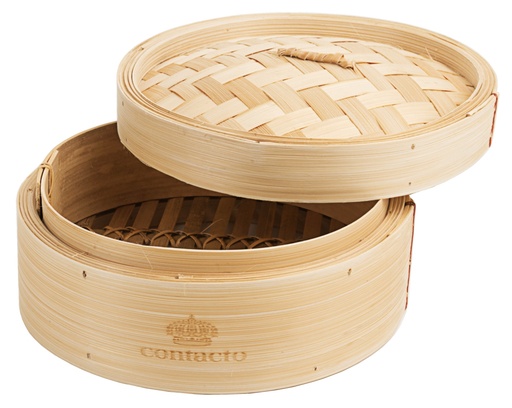 [CTO-4852/200] Dampfgarkörbe Contacto rund aus Bambus (20cm, 50mm)