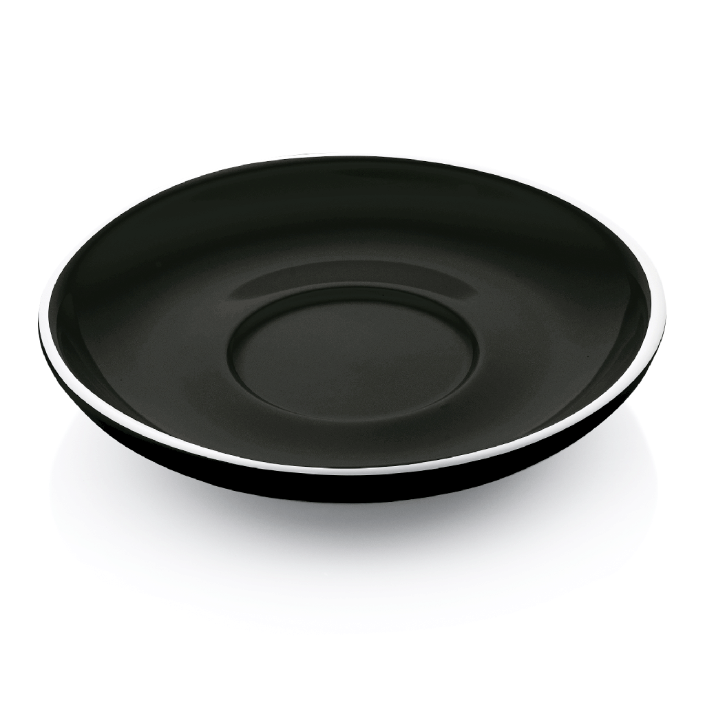 Cappuccino-Untertasse ITALIA BLACK Werner a Schulz 15,5cm