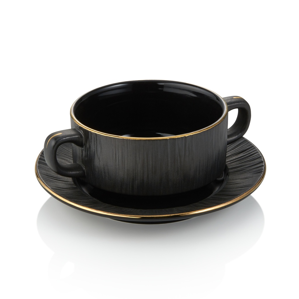 Suppentasse mit Untertasse MAYA KURO WAS Germany 0,25L