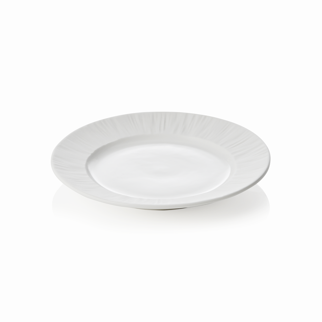 Teller MAYA SHIRO flach, 16,5 cm