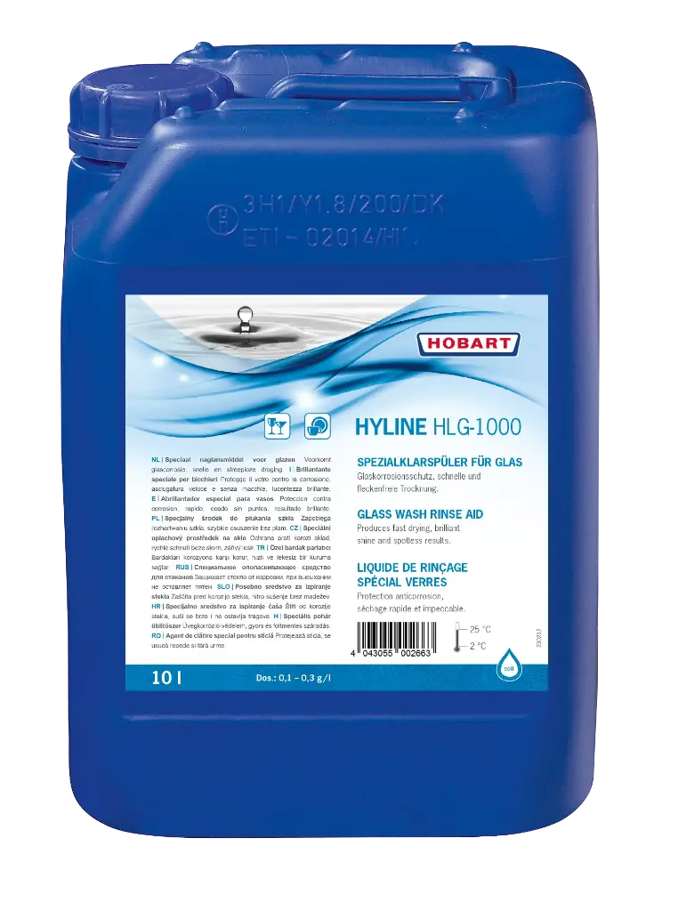 Gläserklarspüler HLG-1000 - 1 Kanister 10 Liter Ecomax