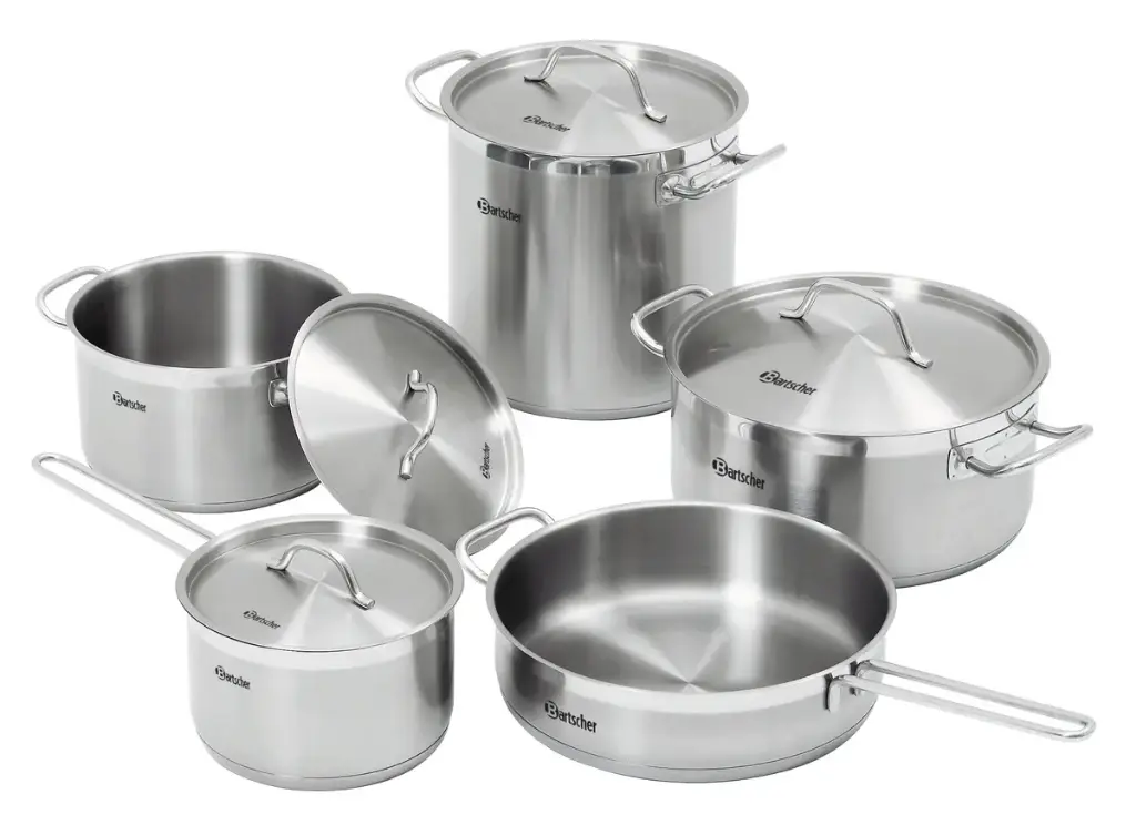 Kochtopf-Set T4P1 ( 5tlg.) Bartscher  2-6 Liter inkl. Pfanne