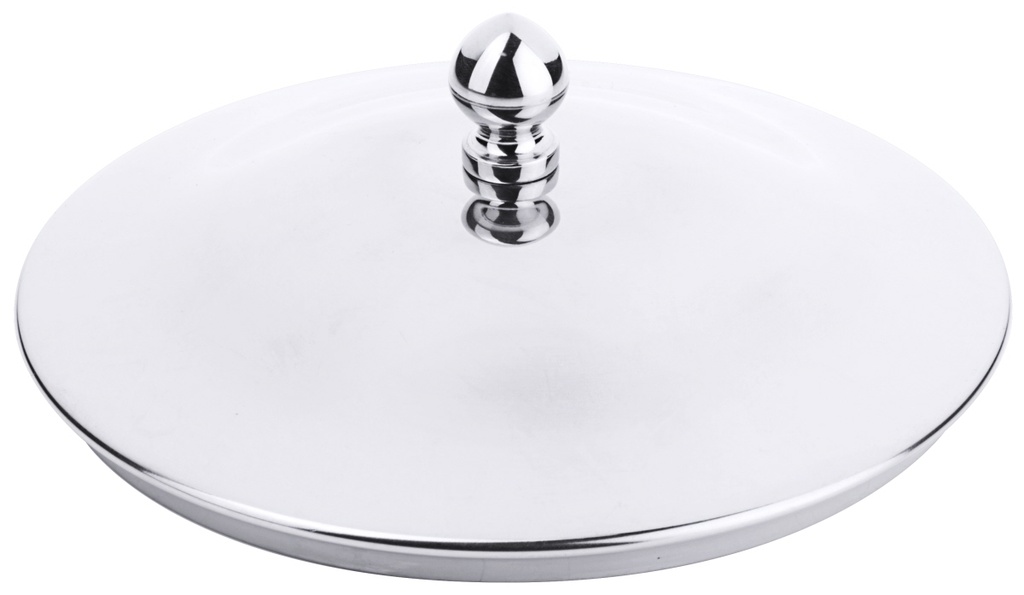 Knopfdeckel rund aus Edelstahl