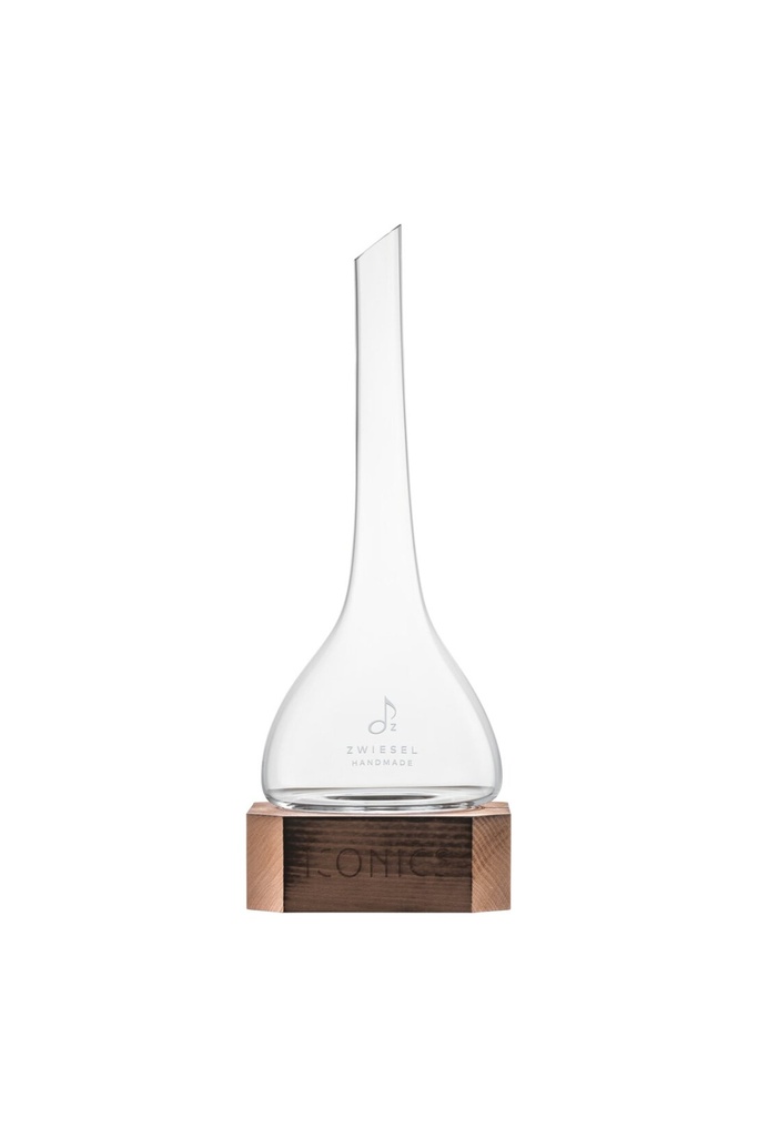 Dekanter (mit Holzsockel) ICONICS 750ml - handmade Zwiesel Glas