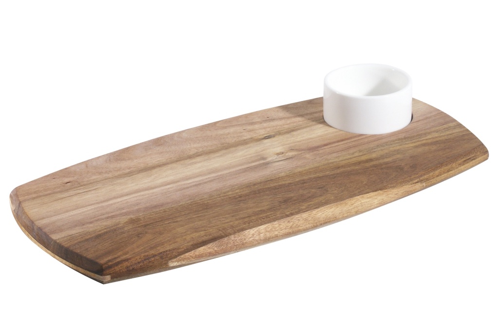 Dipschalen - Set Contacto eckig aus Akazienholz 36x 18cm
